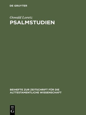 cover image of Psalmstudien